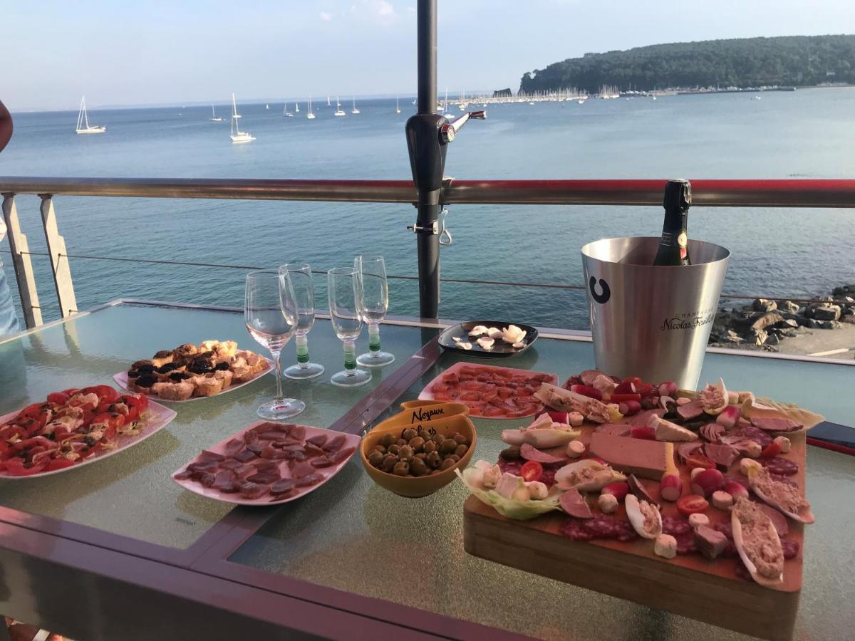 Appartement Cosy Les Pieds Dans L'Eau, Vue Mer Exceptionnelle Крозон Екстериор снимка